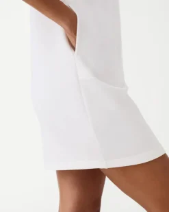 AirEssentials Crew Neck Dress In White