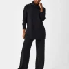AirEssentials Turtleneck Tunic In Very Black
