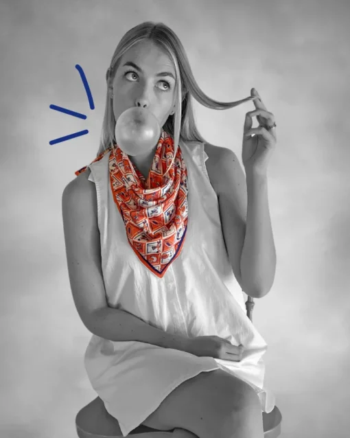 Auburn Gameday Scarf In Blue/Orange