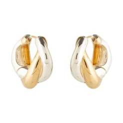 Bleecker Hoops In Gold/Silver