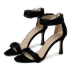 Breece Heel In Black Suede