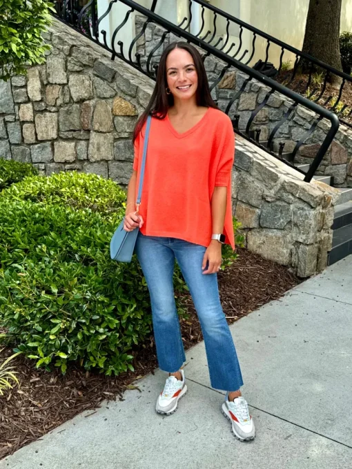 Bronte Sweater In Coral