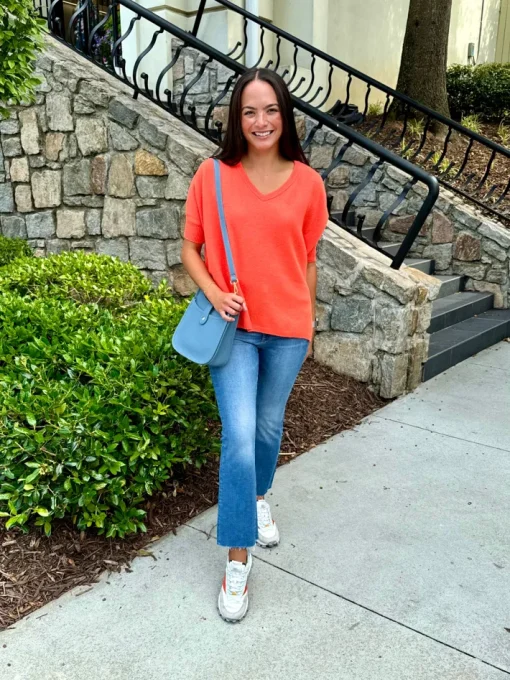Bronte Sweater In Coral