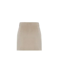 Clotho Chino Skirt In Stone