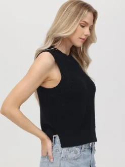 Demi Knit Tank In Black