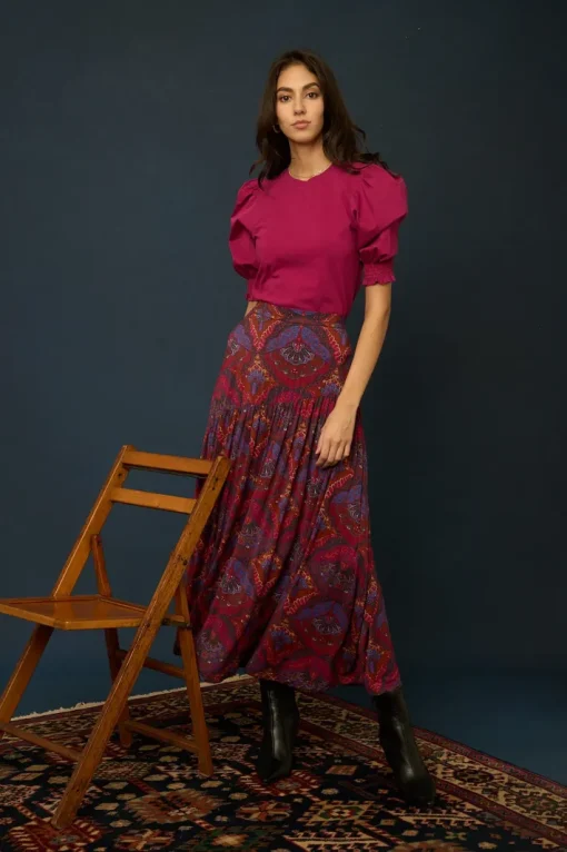 Esme Top In Deep Berry