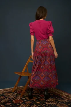 Esme Top In Deep Berry