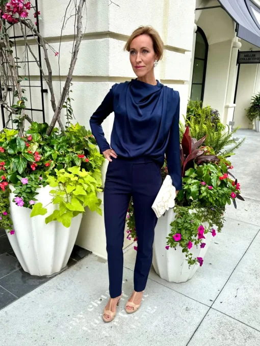 Germain Trousers In Navy *FINAL SALE*