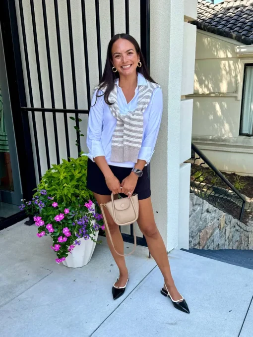 Harper 3/4 Sleeve Top In White