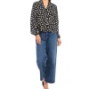 Kieran Blouson Sleeve Blouse In Dot Print