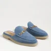 Kira Mule In Blue Suede