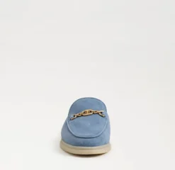 Kira Mule In Blue Suede