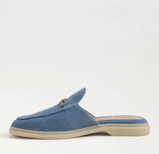 Kira Mule In Blue Suede