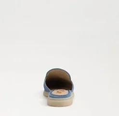 Kira Mule In Blue Suede