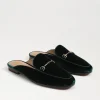Linnie Bit Mule In Green Velvet