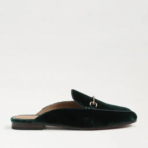 Linnie Bit Mule In Green Velvet