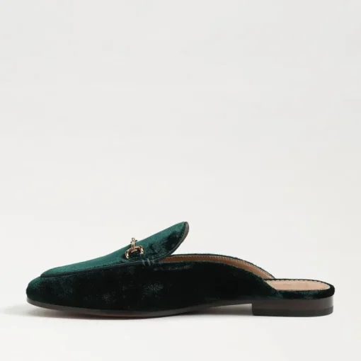 Linnie Bit Mule In Green Velvet