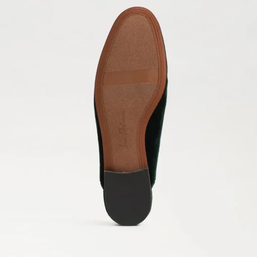 Linnie Bit Mule In Green Velvet