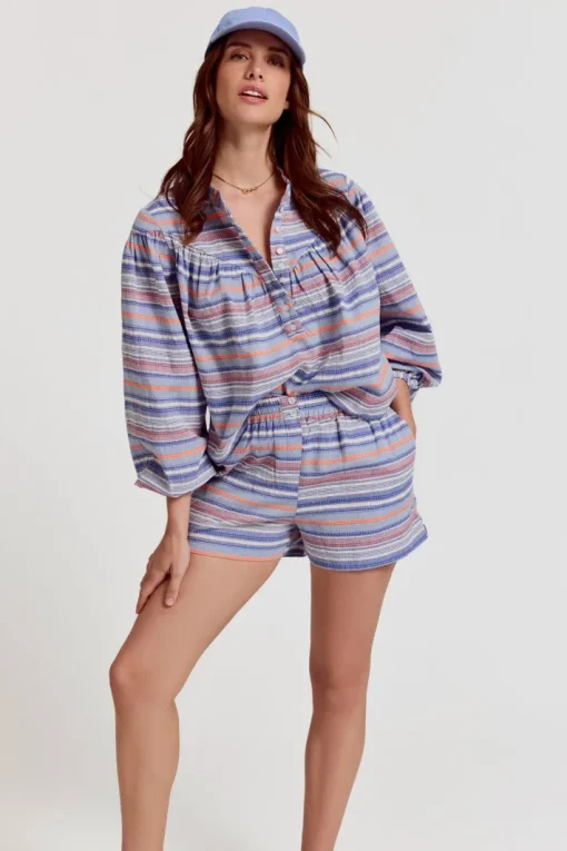 Logan Blouse In Multi Stripe *FINAL SALE*