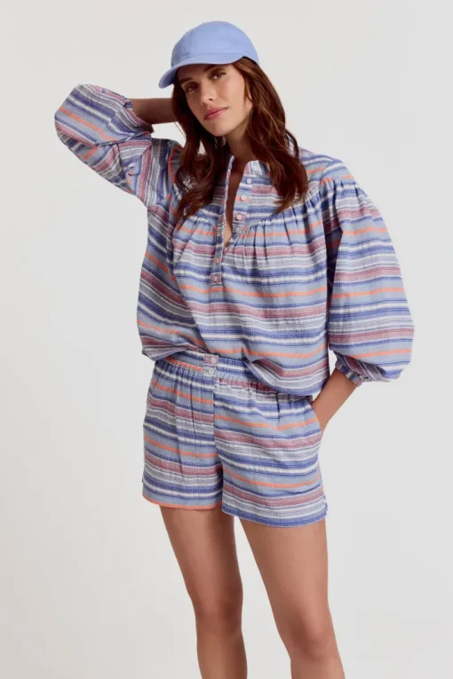 Logan Blouse In Multi Stripe *FINAL SALE*