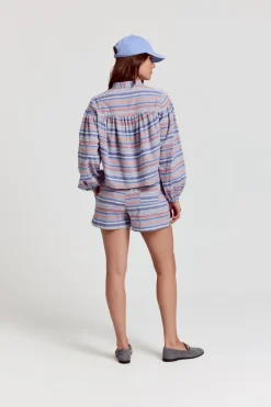 Logan Blouse In Multi Stripe *FINAL SALE*