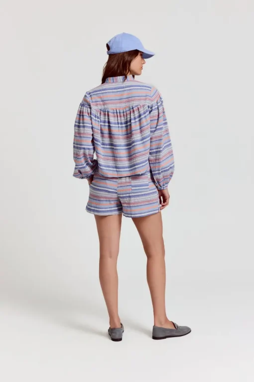 Logan Blouse In Multi Stripe *FINAL SALE*