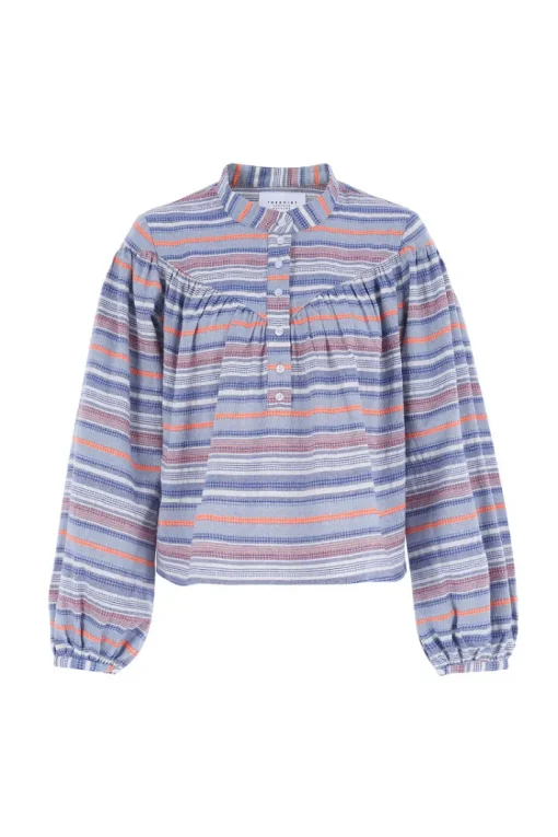 Logan Blouse In Multi Stripe *FINAL SALE*