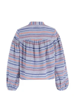 Logan Blouse In Multi Stripe *FINAL SALE*