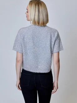 Lurex Sweater In Silver