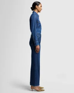 Luxe Vintage Ultra High Rise Jo Jean In Paradise Cove