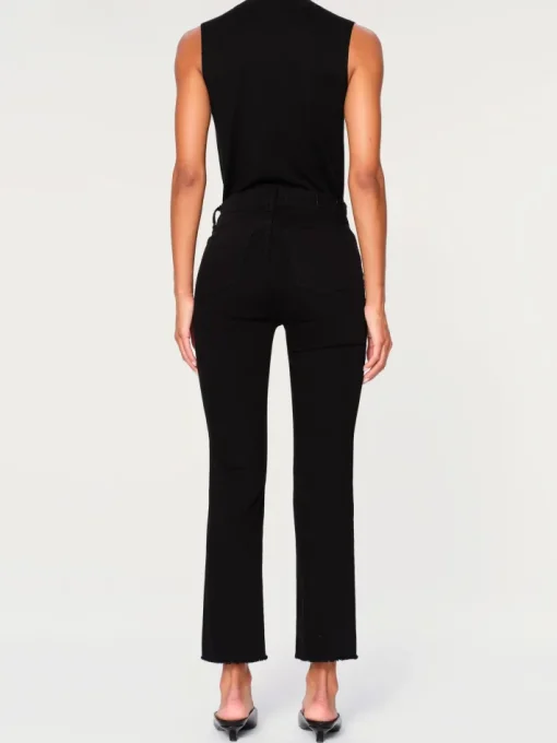 Mara Straight Ankle Denim In Black