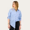 Mia Shirt In Blue/White Stripe