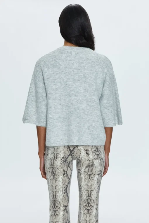 Micah Sweater Tee In Soft Grey