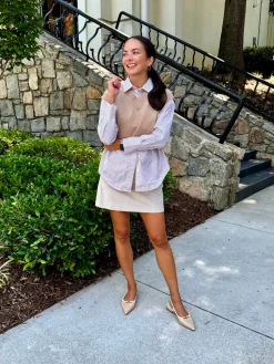 Pallas Crop Vest In Sustained Grey