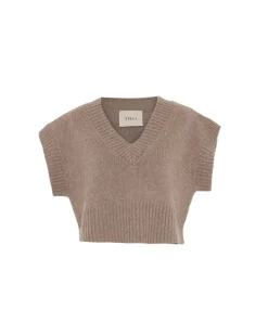 Pallas Crop Vest In Sustained Grey