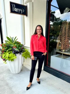 Poppy Blouse In Poppy *FINAL SALE*