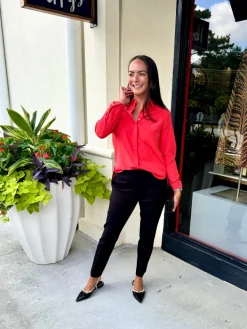 Poppy Blouse In Poppy *FINAL SALE*