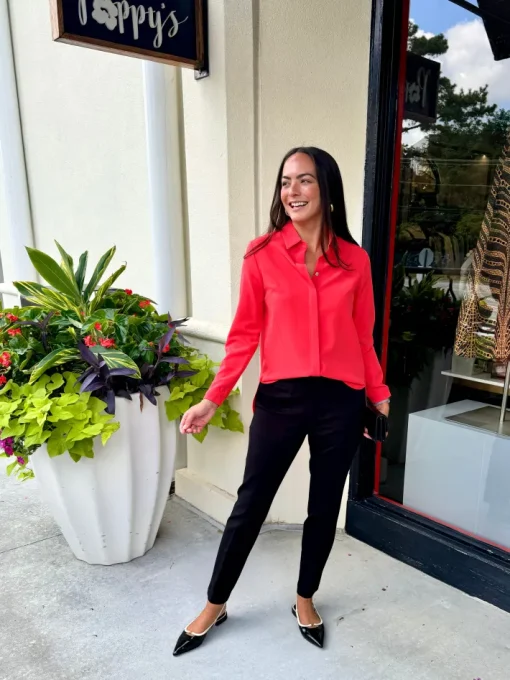 Poppy Blouse In Poppy *FINAL SALE*