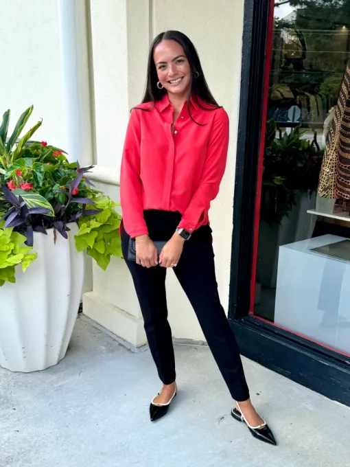 Poppy Blouse In Poppy *FINAL SALE*
