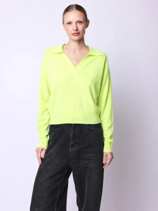 Pullover Amy Polo Top In Citrus Punch