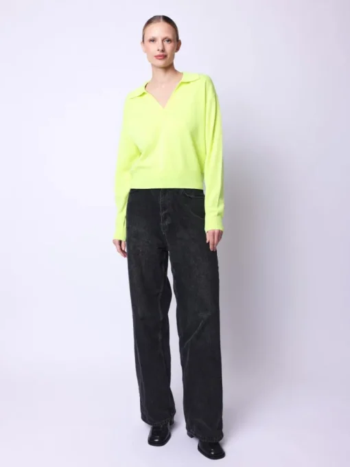 Pullover Amy Polo Top In Citrus Punch