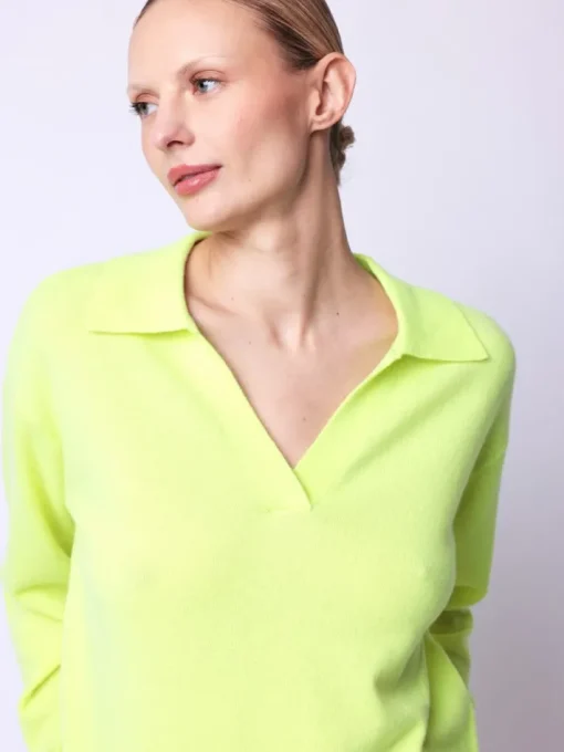 Pullover Amy Polo Top In Citrus Punch